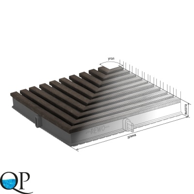 Браш. дер., угол  по эскизу, венге