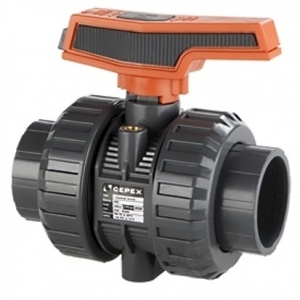 Кран шаровой ПВХ CEPEX серия IND 1