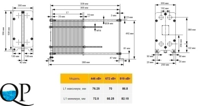 Теплообменник пластинчатый 2 446-672-819